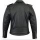 Mens Leather Marlon Brando Motorcycle Jacket - Touring Motorbike Jacket With CE - Zest-MHJ-009