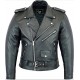 Mens Leather Marlon Brando Motorcycle Jacket - Touring Motorbike Jacket With CE - Zest-MHJ-009