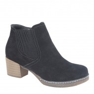 CIPRIATA 'MONALISA' Dark Navy Side Gusset/Inside Zip Ankle Boot L 816 CIPRIATA 'MONALISA' Dark Navy Side Gusset/Inside Zip Ankle Boot L 816