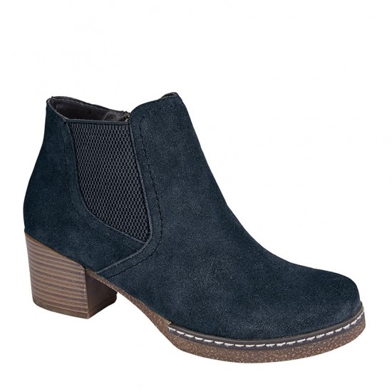 CIPRIATA 'MONALISA' Dark Navy Side Gusset/Inside Zip Ankle Boot L 816 CIPRIATA 'MONALISA' Dark Navy Side Gusset/Inside Zip Ankle Boot L 816