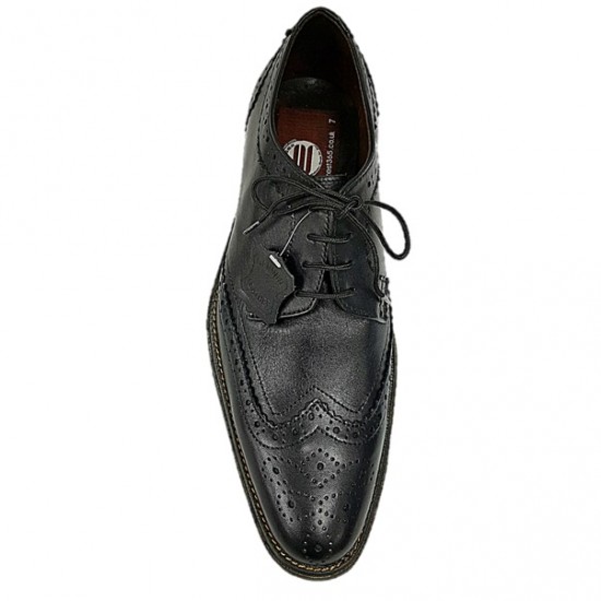 Real Leather Black Brogues Italian Design ZEST-MHS-027 Real Leather Black Brogues Italian Design ZEST-MHS-027