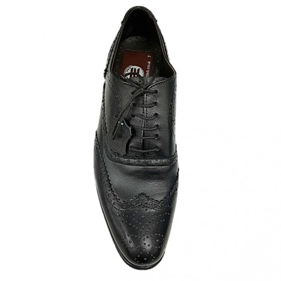 Real Leather Black Designer Italian Brogues ZEST-MHS-019 Real Leather Black Designer Italian Brogues ZEST-MHS-019