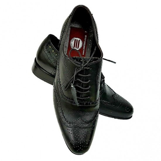Real Leather Black Designer Italian Brogues ZEST-MHS-019 Real Leather Black Designer Italian Brogues ZEST-MHS-019