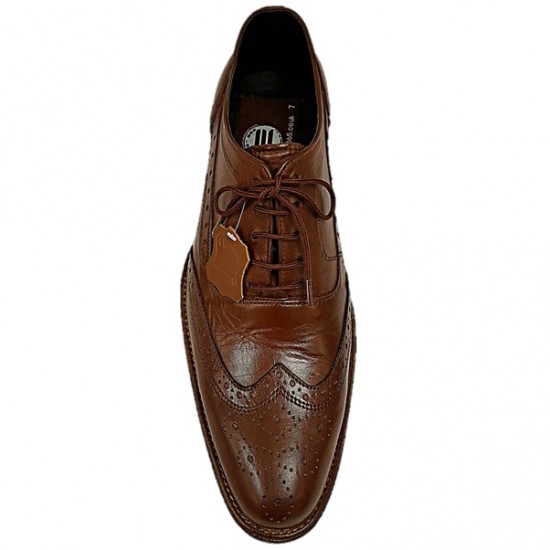 Dark Tan Brogues Italian Design ZEST-MHS-011 Dark Tan Brogues Italian Design ZEST-MHS-011
