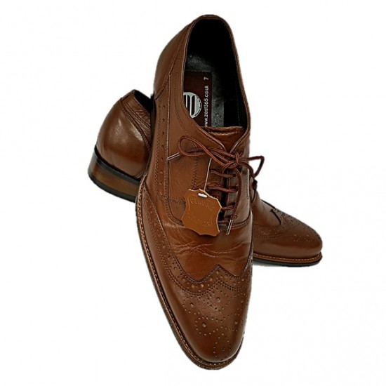 Dark Tan Brogues Italian Design ZEST-MHS-011 Dark Tan Brogues Italian Design ZEST-MHS-011