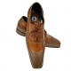 Dark Tan and Brown Italian Brogues, Smart Shoes ZEST-MHS-015 Dark Tan and Brown Italian Brogues, Smart Shoes ZEST-MHS-015