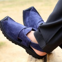 Men's Suede Pakistani Sandal/Kaptan Chappal