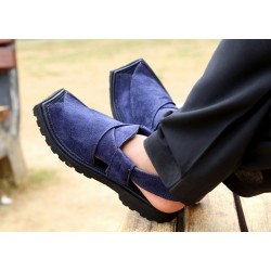 Men's Suede Pakistani Sandal/Kaptan Chappal