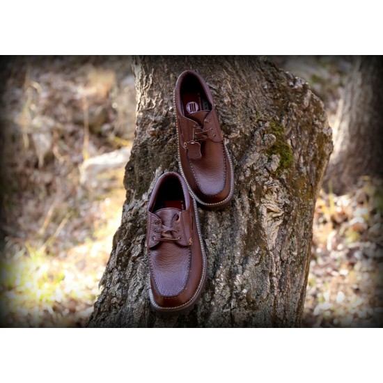 Dark Tan Real Leather Formal Smart Shoes ZEST-MHS-023 Dark Tan Real Leather Formal Smart Shoes ZEST-MHS-023