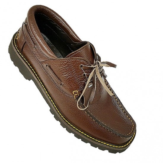 Dark Tan Real Leather Formal Smart Shoes ZEST-MHS-023 Dark Tan Real Leather Formal Smart Shoes ZEST-MHS-023