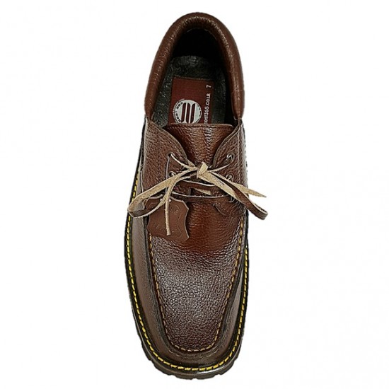 Dark Tan Real Leather Formal Smart Shoes ZEST-MHS-023 Dark Tan Real Leather Formal Smart Shoes ZEST-MHS-023