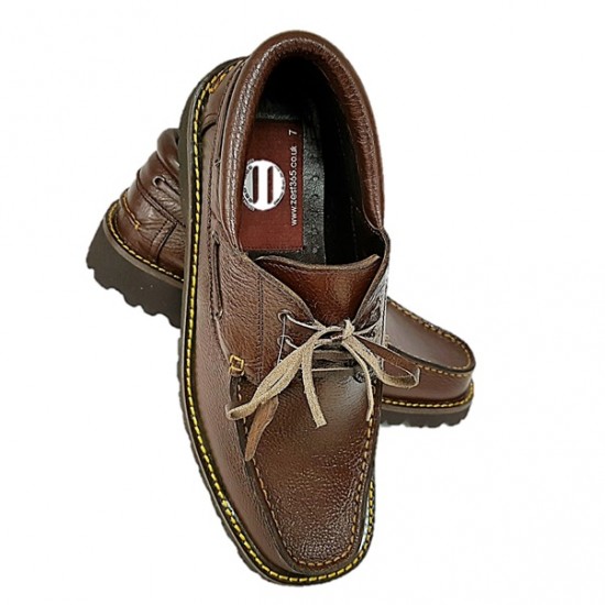 Dark Tan Real Leather Formal Smart Shoes ZEST-MHS-023 Dark Tan Real Leather Formal Smart Shoes ZEST-MHS-023