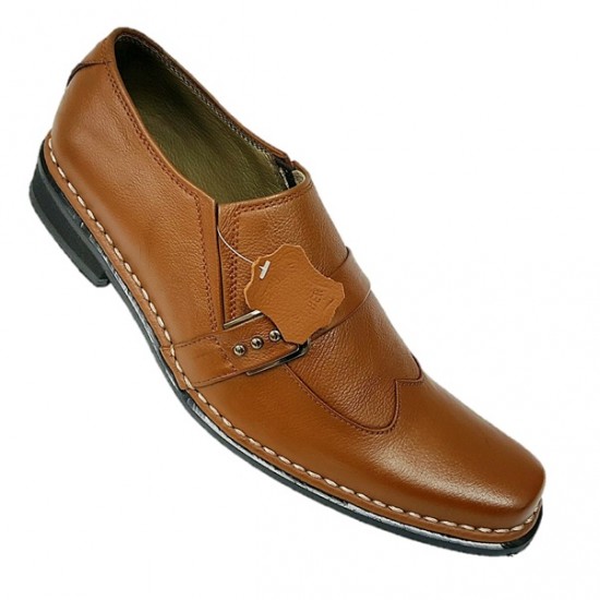 Tan Single Strap Slip On Designer Italian Smart Dress Shoes ZEST-MHS-031 Tan Single Strap Slip On Designer Italian Smart Dress Shoes ZEST-MHS-031