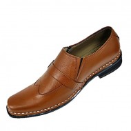 Tan Single Strap Slip On Designer Italian Smart Dress Shoes ZEST-MHS-031 Tan Single Strap Slip On Designer Italian Smart Dress Shoes ZEST-MHS-031