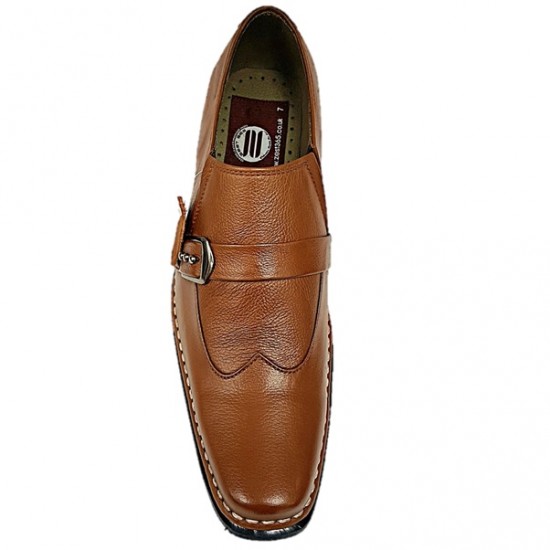 Tan Single Strap Slip On Designer Italian Smart Dress Shoes ZEST-MHS-031 Tan Single Strap Slip On Designer Italian Smart Dress Shoes ZEST-MHS-031
