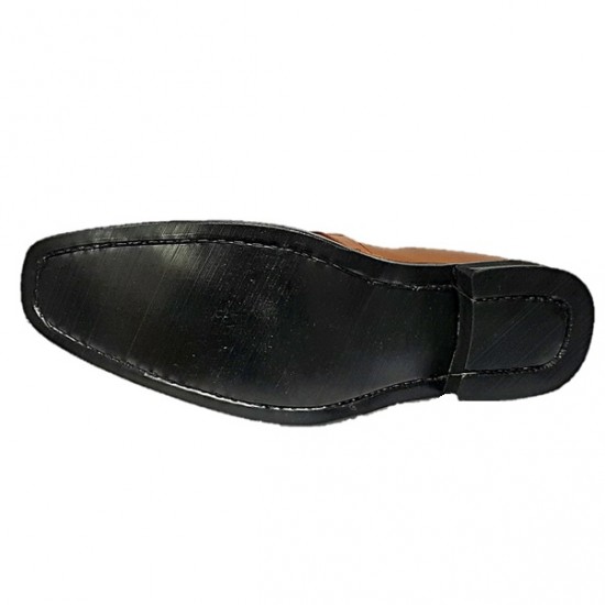 Tan Single Strap Slip On Designer Italian Smart Dress Shoes ZEST-MHS-031 Tan Single Strap Slip On Designer Italian Smart Dress Shoes ZEST-MHS-031