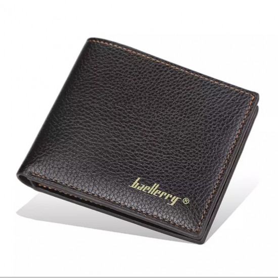 Baellerry Black/Brown Leisure Style Slim Men's Coin Pocket Vertical Leather Wallet - Baellerry-MW-001 Baellerry Black/Brown Leisure Style Slim Men's Coin Pocket Vertical Leather Wallet - Baellerry-MW-001