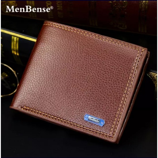 MenBense Fashion Vintage Style Men's Black/Brown/Tan Leisure Short PU Leather Wallet - MenBense-MW-001 MenBense Fashion Vintage Style Men's Black/Brown/Tan Leisure Short PU Leather Wallet - MenBense-MW-001