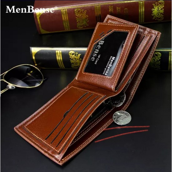 MenBense Fashion Vintage Style Men's Black/Brown/Tan Leisure Short PU Leather Wallet - MenBense-MW-001 MenBense Fashion Vintage Style Men's Black/Brown/Tan Leisure Short PU Leather Wallet - MenBense-MW-001