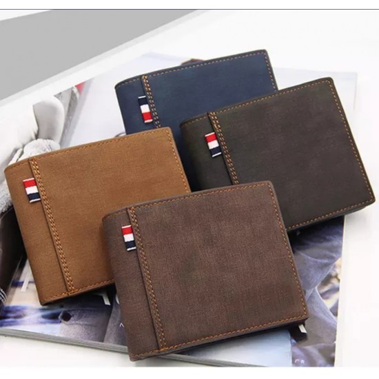 Men's Stylish Simple Casual Black/Coffee/Navy/Tan Leisure Short PU Leather Wallet - Zest-MW-001 Men's Stylish Simple Casual Black/Coffee/Navy/Tan Leisure Short PU Leather Wallet - Zest-MW-001