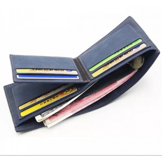 Men's Stylish Simple Casual Black/Coffee/Navy/Tan Leisure Short PU Leather Wallet - Zest-MW-001 Men's Stylish Simple Casual Black/Coffee/Navy/Tan Leisure Short PU Leather Wallet - Zest-MW-001